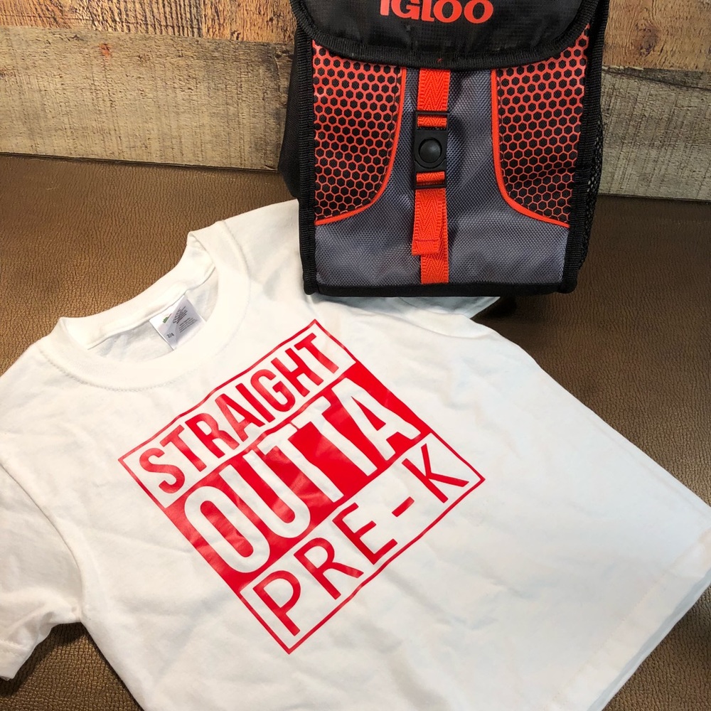 Kids T-shirt and lunch bag back to school NWOT